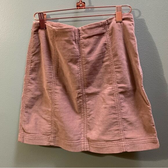 Free People Corduroy Skirt Size 6 - Picture 3 of 5